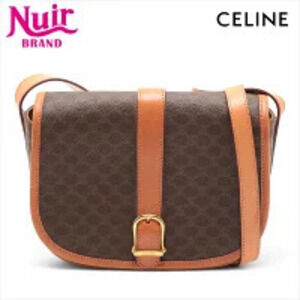 Celine Macadam Shoulder Bag Brown